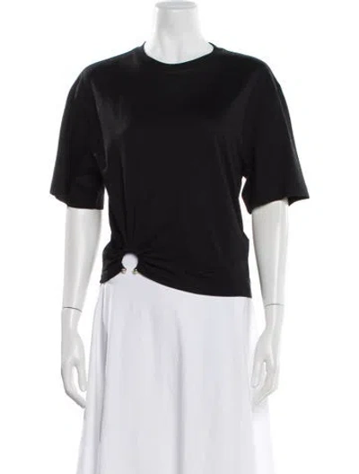 Pre-owned Rabanne Crew Neck Short Sleeve T-shirt In Black
