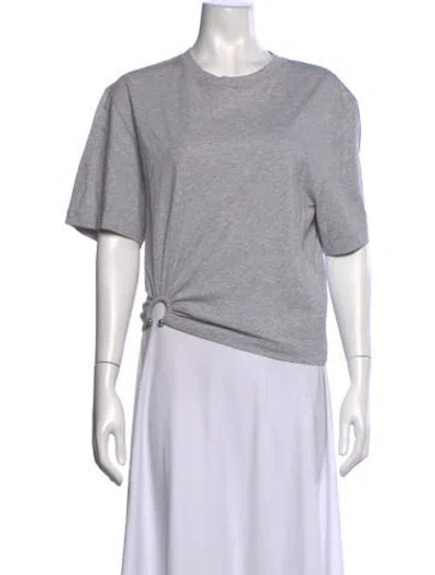 Pre-owned Rabanne Crew Neck Short Sleeve T-shirt In Gray
