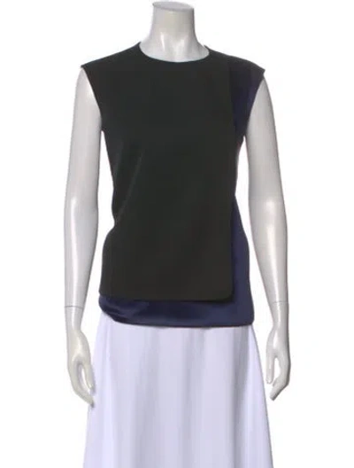 Pre-owned Rabanne Crew Neck Sleeveless Top In Black