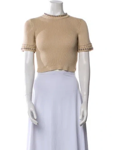 Pre-owned Rabanne Crew Neck Sweater In Neutral