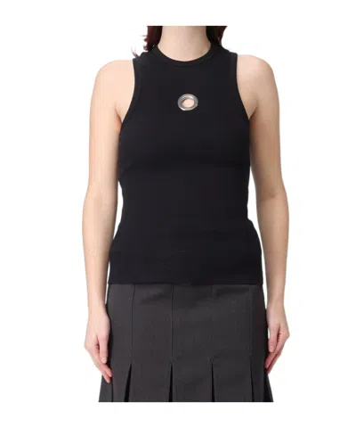 Rabanne Crew Neck Vest In Black
