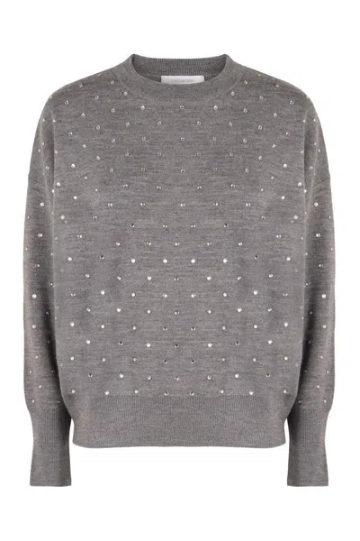 Rabanne Crew-neck Wool Sweater
