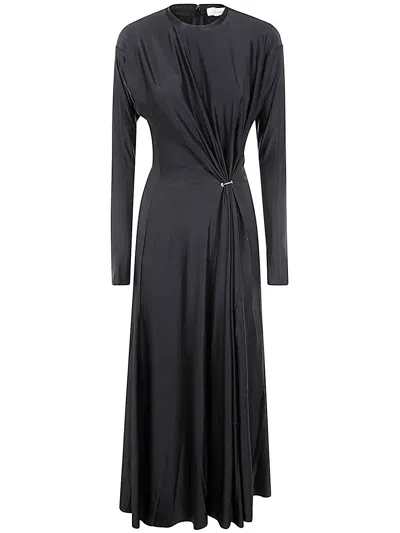 RABANNE CREWNECK GATHERED DRESS