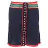 Rabanne Crochet-knitted Mini Skirt In Multicolor Cotton In Blue