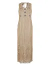 Rabanne Crochet Embroidered Maxi Dress