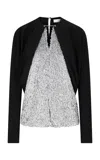 Rabanne Cropped Cardigan In Black