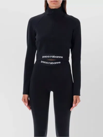 RABANNE CROPPED HIGH NECK TOP