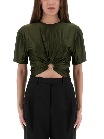 RABANNE CROPPED T-SHIRT