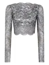 Rabanne Polyester Tops In Gray