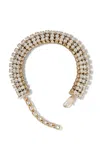 Rabanne Crystal-embellished Bracelet In Gold