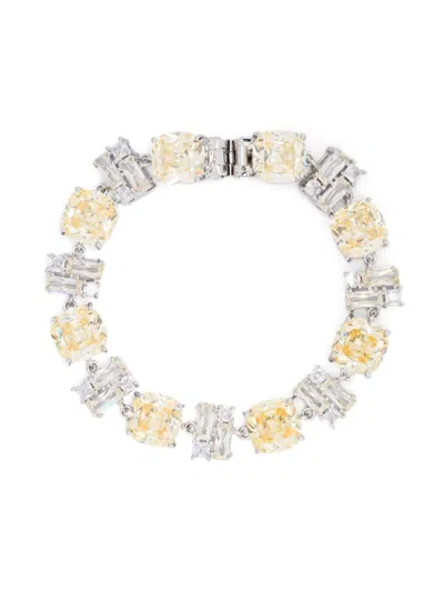 Rabanne Crystal Bracelet In Silver