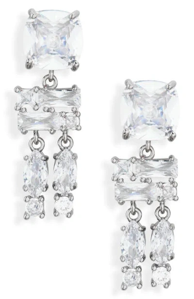 Rabanne Crystal Drop Earrings In Metallic