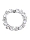 Rabanne Crystal-embellished Bracelet In Silver