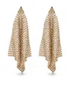 Rabanne Crystal-embellished Drop Earrings In Gold