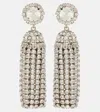 Rabanne Crystal-embellished Drop Earrings In Neutral