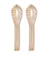 Rabanne Fringed Crystal-embellished Drop Earrings In Gold
