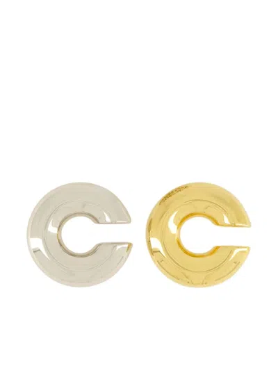 Rabanne Crystal-embellished Earrings In Silver