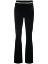 Rabanne Embellished Flared Trousers In Schwarz