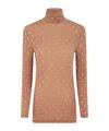 Rabanne Crystal-embellished High-neck Top In Nude