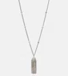 Rabanne Crystal-embellished Pendant Necklace In Silver
