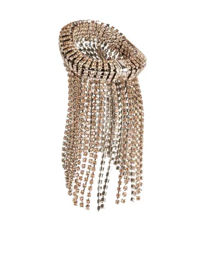 Rabanne Crystal-fringe Bracelet In Gold