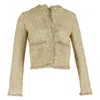 Rabanne Crystal Jacket In Gold Cotton In Gold