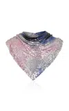 Rabanne Crystal Mesh Chain Scarf In Multi