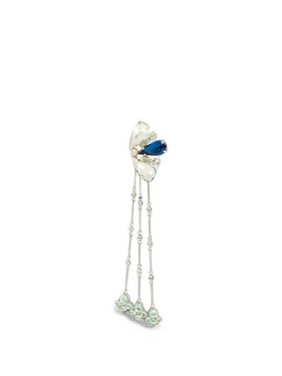 Rabanne Crystal-embellished Drop Earrings In Metallic