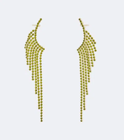 Rabanne Crystal-embellished Ear Climbers In Gold