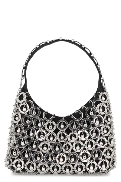 Rabanne Crystal-embellished Metal Chainmail Shoulder Bag In Silver