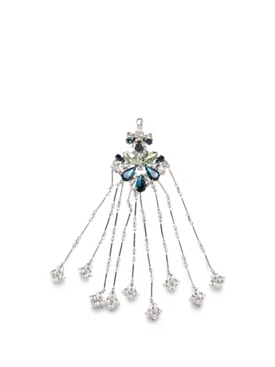 Rabanne Crystal-embellished Necklace In Silver