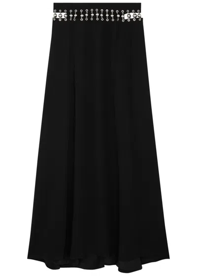 Rabanne Black Cut-out Maxi Skirt