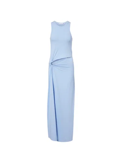 Rabanne Cut-out Maxi Dress In Blue