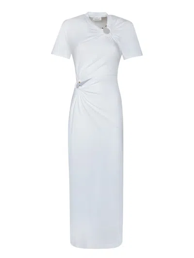 Rabanne White Long Piercing Maxi Dress