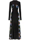 Rabanne Dali Rock Maxi Dress In Black