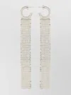 Rabanne Dangling Embellished Silver-tone Earrings