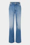 Rabanne Denim Flare Pant In Denim Stone