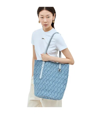 Rabanne Denim Logo Handbag In Blue