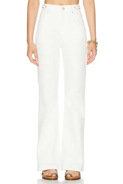 Rabanne Detail Flare Leg In Off White