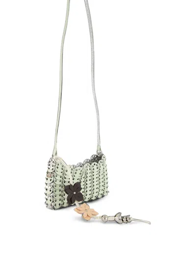 Rabanne Disc-embellished Chainmail Shoulder Bag In Green