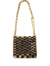Rabanne Double-handle Chain-link Mini Bag In Gold