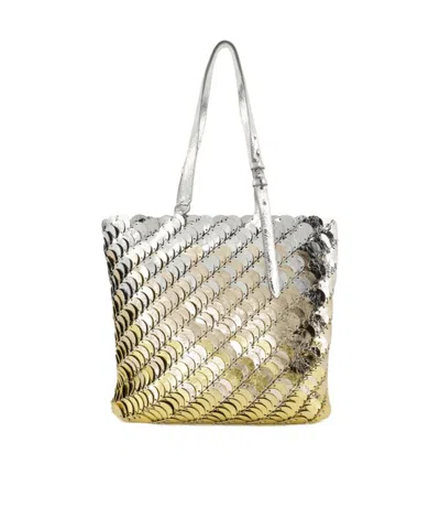 Rabanne Double Handle Tote Bag In Nude