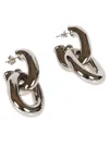 Rabanne Double Hoop Earrings In Silver