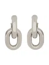 Rabanne Orecchini Doppio Cerchio Xl Link In Silver