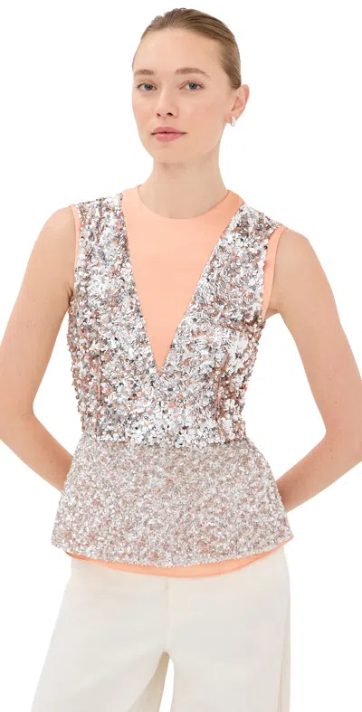 Rabanne Pink Sequin Top