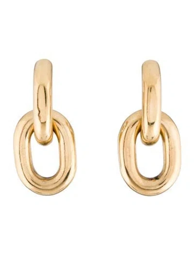 Pre-owned Rabanne Double Link Xl Drop Earrings In Multi