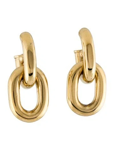 Pre-owned Rabanne Double Link Xl Drop Earrings In Multi