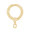 Rabanne Collana Doppia In Ottone Con Pendente