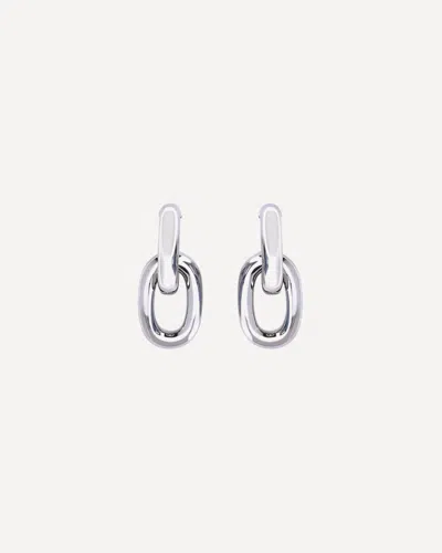 Rabanne Double Xl Link Earrings In Neutral