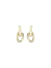 Rabanne Double Xl Link Earrings In Gold